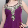 Magenta Color Churidaar Kameez