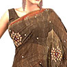 Embroidered Georgette Saree With Lace Work