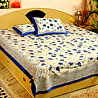 Pure Cotton Rapid Print Bedsheet with Two Pillow Covers