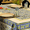 Hand Block Printed Table Cover with 6 Napkins