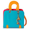 Croc-Embossed Faux Leather Tote Bag with Horse Handle