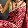 Bridal Maroon Gold Saree
