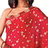 Artistic Red Saree