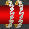 One Gram Gold CZ Stone Bangle Set