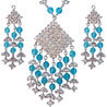 Long Zirconia Necklace Set