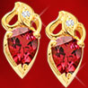 Diamond and Pink Tourmaline earRing