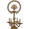 Splendid Brass Peacock Divi