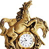 Brass Horse with Clock