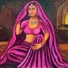 Canvas Lady Painting